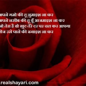 अपने गमो की तू नुमाइश ना कर