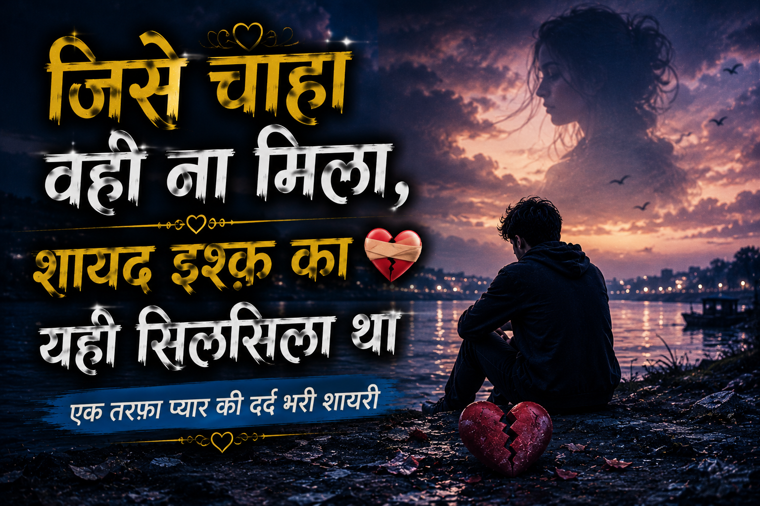 एक तरफ़ा प्यार की दर्द भरी शायरी