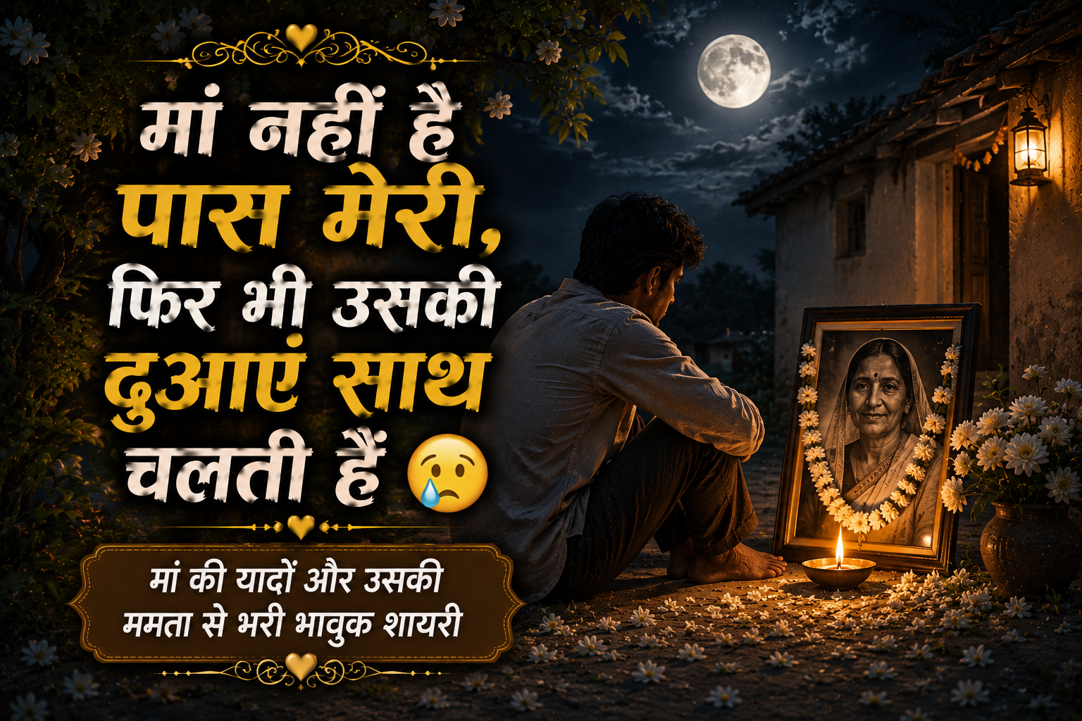 Maa nai hai mere pas shayari
