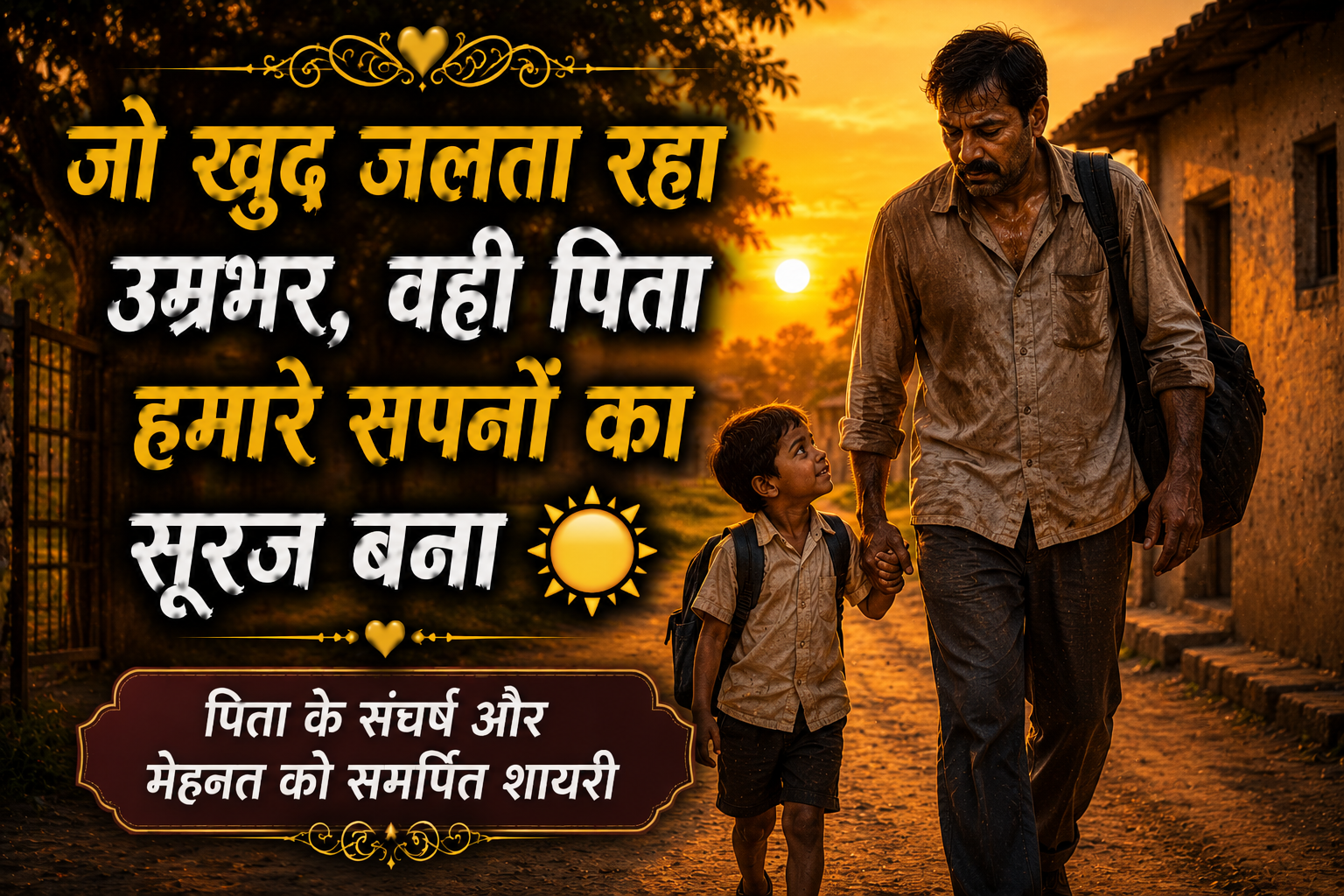 Pita ke pyar pr shayari