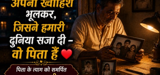Pita ke tyag pr shayari