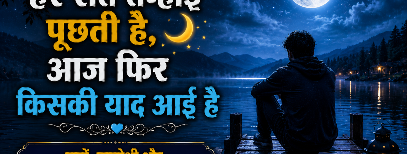 यादों, खामोशी और अकेलेपन को बयां करती शायरी
