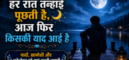 यादों, खामोशी और अकेलेपन को बयां करती शायरी