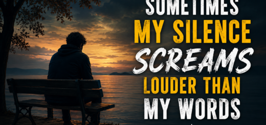 Sometimes My Silence Screams Louder Than My Words