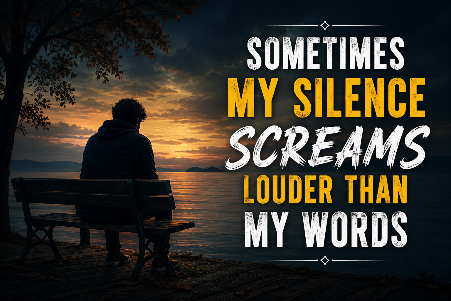 Sometimes My Silence Screams Louder Than My Words