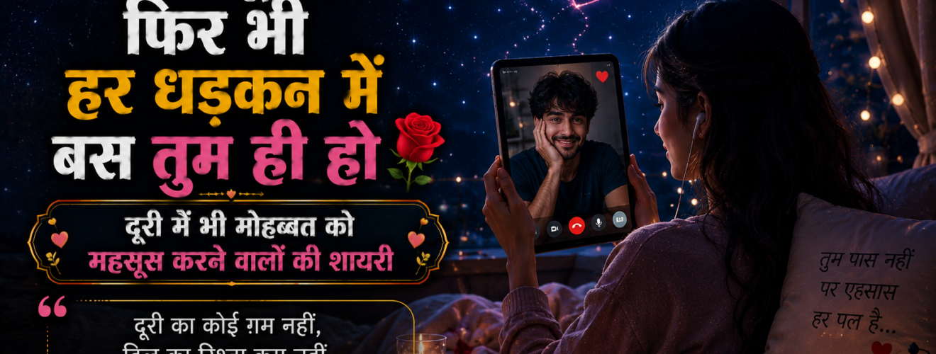 दूरी में भी मोहब्बत को महसूस करने वालों की शायरी