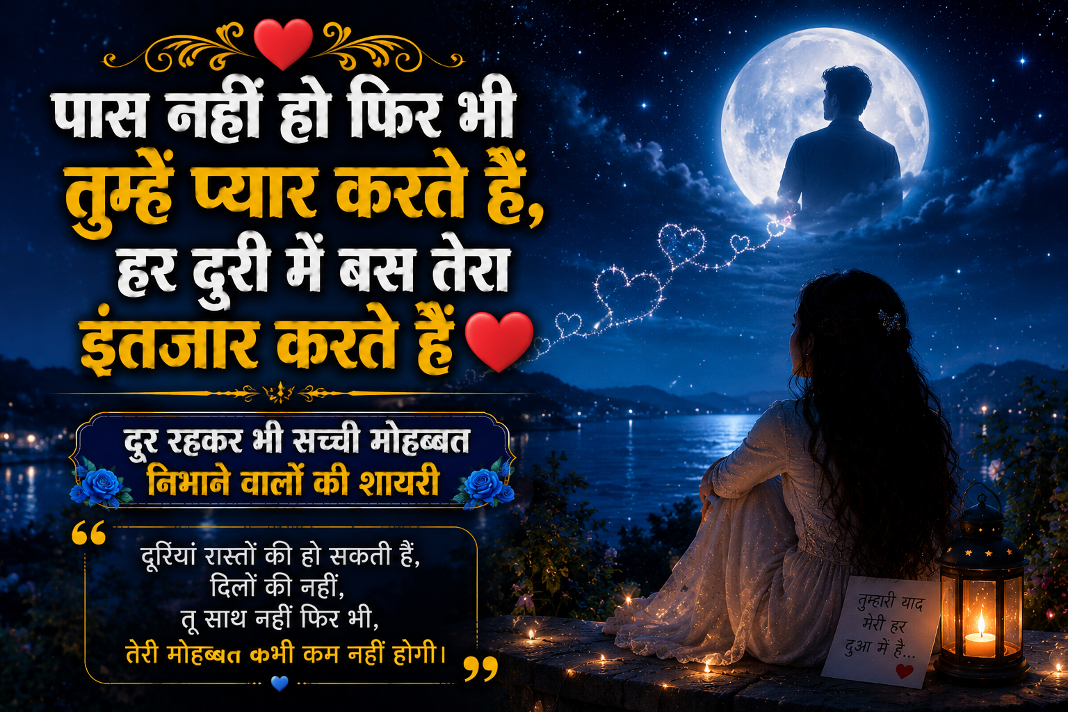 Long Distance Love Shayari