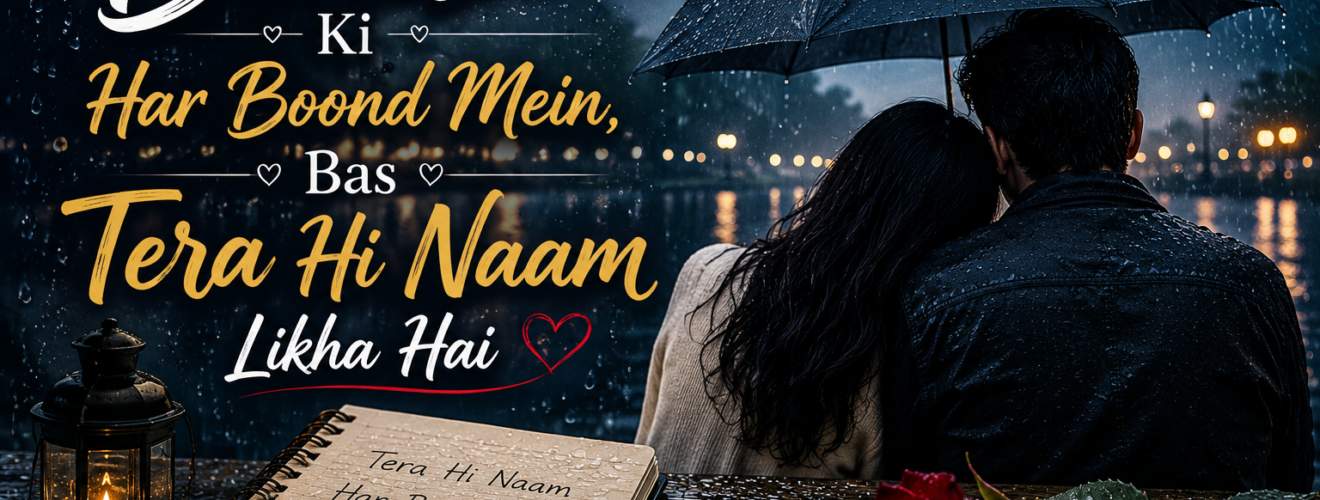 Romantic Rain Shayari Hinglish