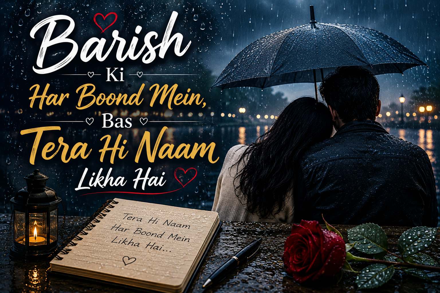 Romantic Rain Shayari Hinglish