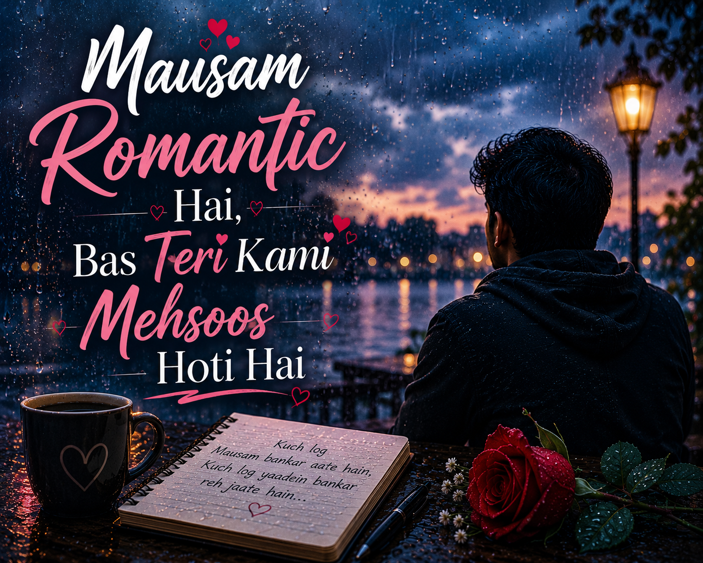 Romantic Weather Shayari Hinglish