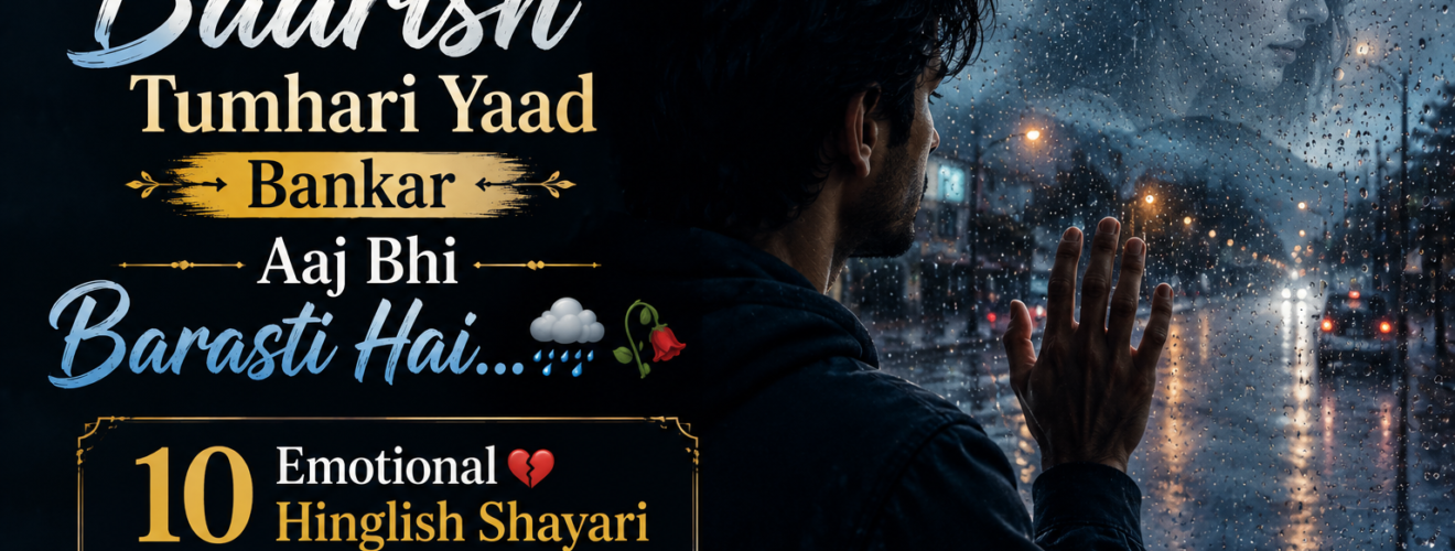 Barish Mein Yaad Shayari