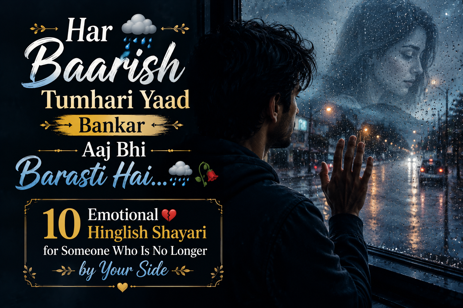 Barish Mein Yaad Shayari