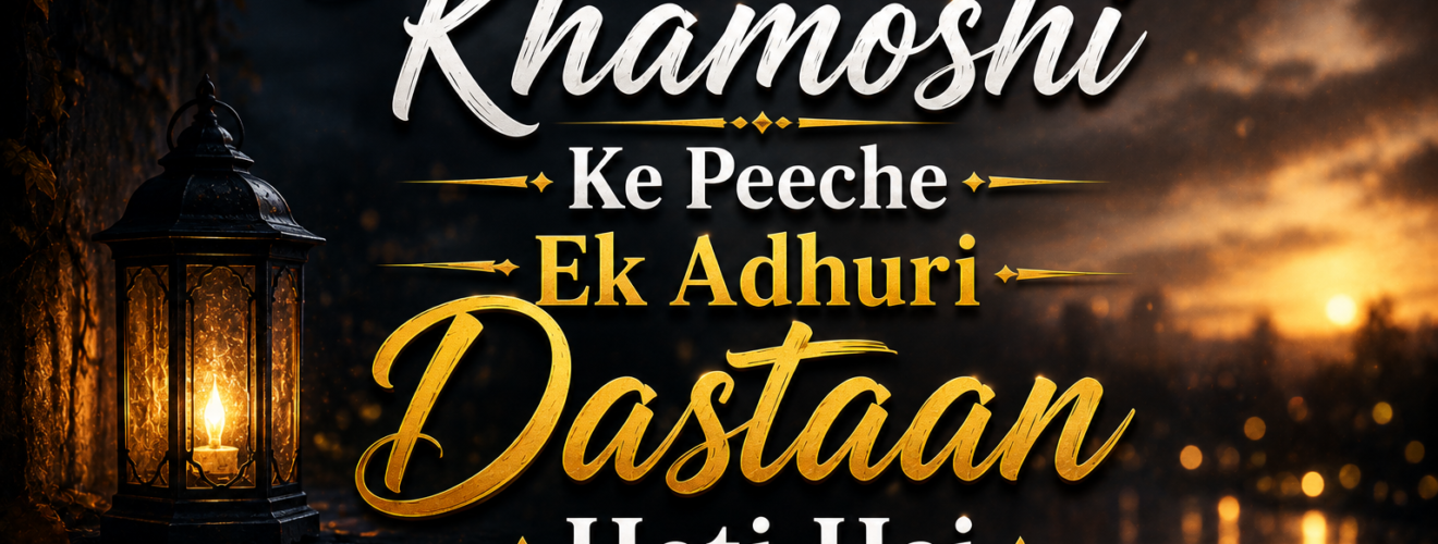 Har Khamoshi Ke Peeche Ek Adhuri Dastaan Hoti Hai...