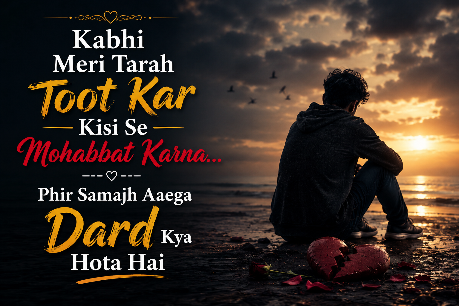 Heartbreaking Bewafai Shayari Hinglish