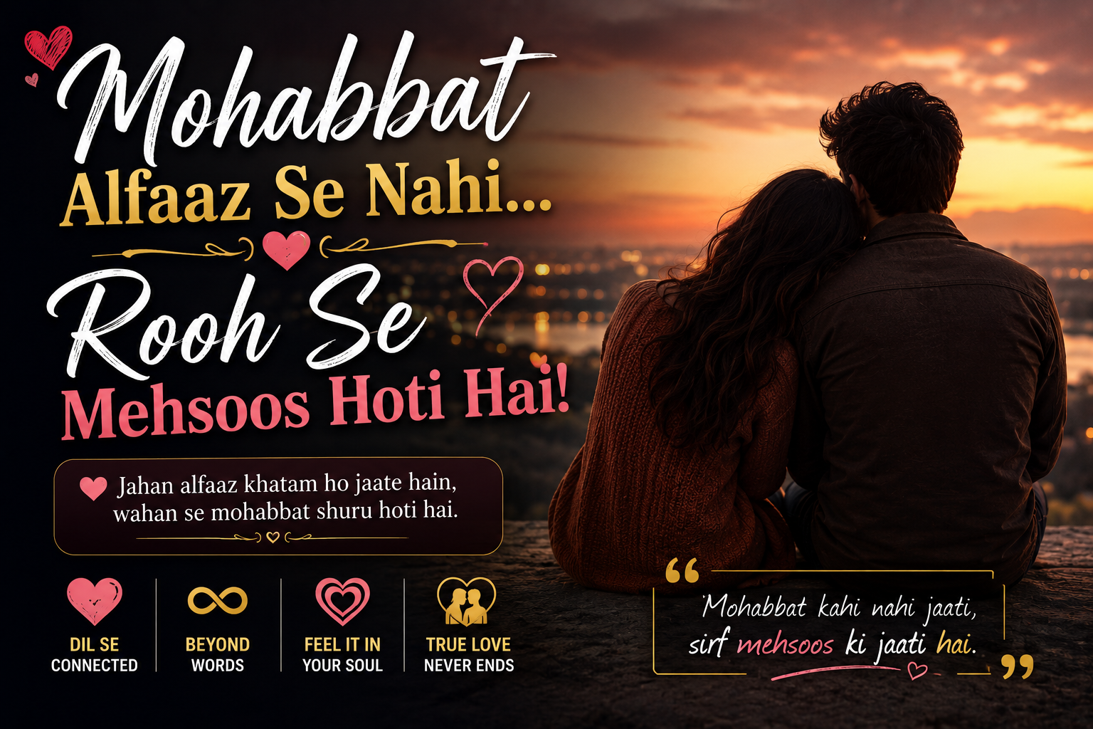 Mohabbat Alfaaz Se Nahi... Rooh Se Mehsoos Hoti Hai!