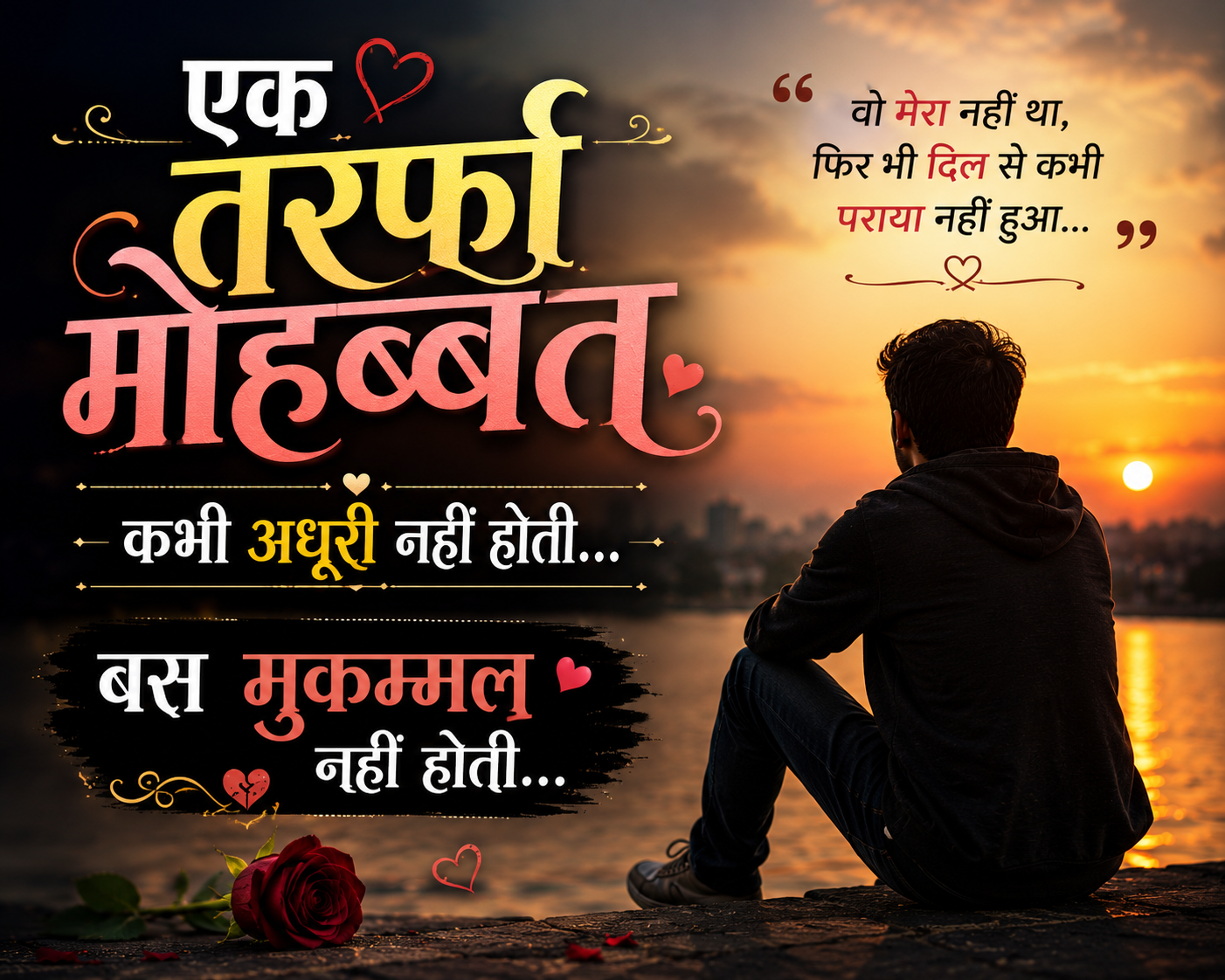 One Sided Love Shayari