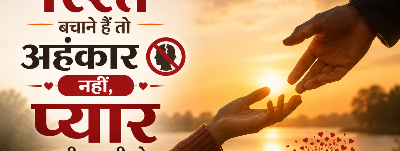 रिश्ते और अहंकार शायरी