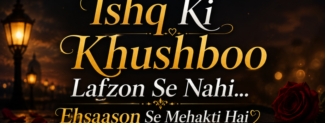 Ishq Ki Khushboo Lafzon Se Nahi... Ehsaason Se Mehakti Hai