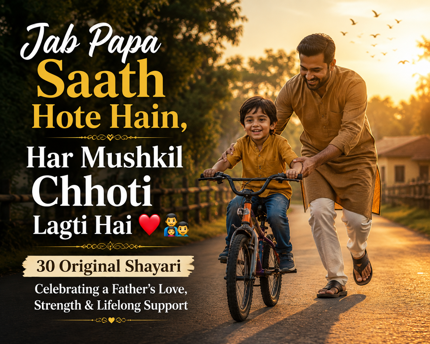 Papa Ka Saath Shayari